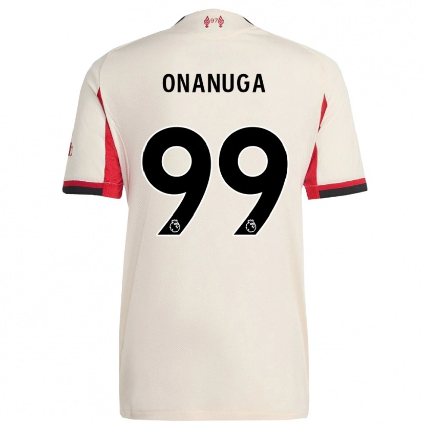 Danxen Män Fola Onanuga #99 Vit Svart Bortatröja Matchtröjor 2025/26 Tröjor T-Tröja