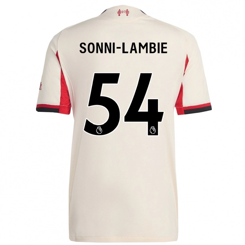 Danxen Män Joshua Sonni-Lambie #54 Vit Svart Bortatröja Matchtröjor 2025/26 Tröjor T-Tröja