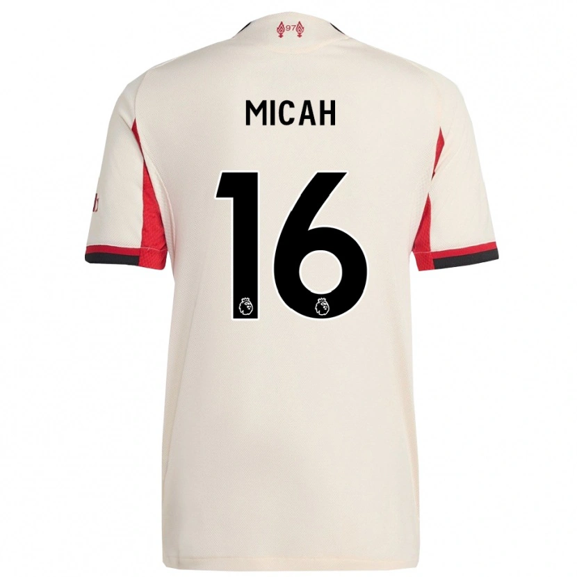 Danxen Män Teagan Micah #16 Vit Svart Bortatröja Matchtröjor 2025/26 Tröjor T-Tröja