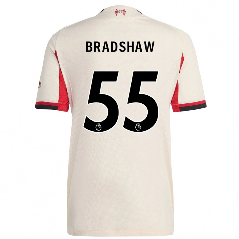 Danxen Män Joe Bradshaw #55 Vit Svart Bortatröja Matchtröjor 2025/26 Tröjor T-Tröja