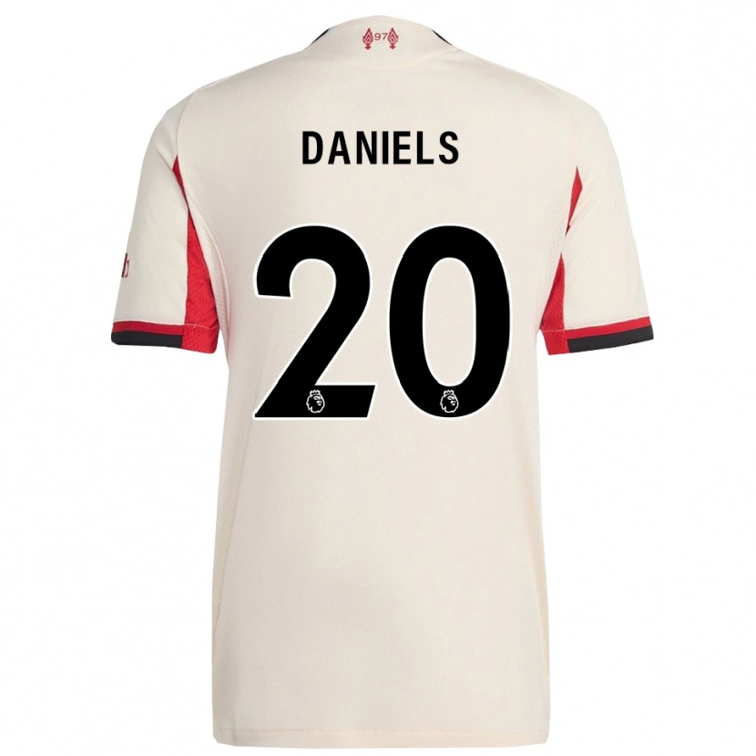 Danxen Män Yana Daniels #20 Vit Svart Bortatröja Matchtröjor 2025/26 Tröjor T-Tröja