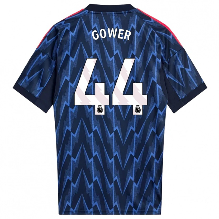 Danxen Män Jimi Gower #44 Marinblå Röd Bortatröja Matchtröjor 2025/26 Tröjor T-Tröja