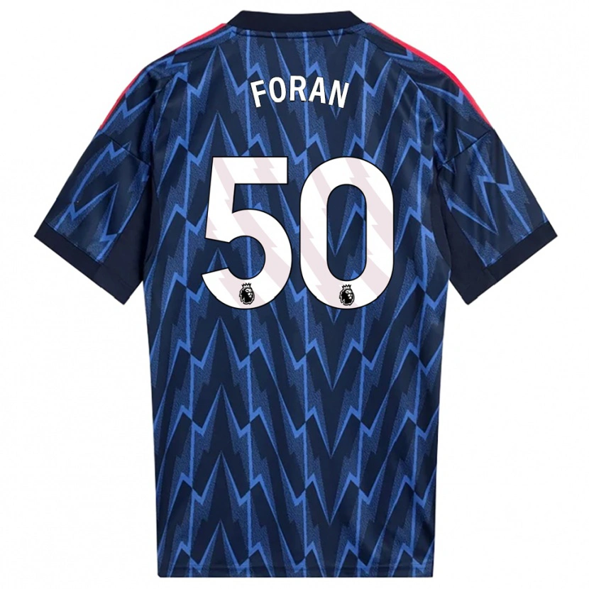Danxen Män Taylor Foran #50 Marinblå Röd Bortatröja Matchtröjor 2025/26 Tröjor T-Tröja
