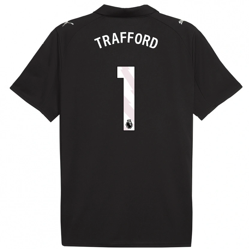 Danxen Män James Trafford #1 Svart Vit Bortatröja Matchtröjor 2025/26 Tröjor T-Tröja