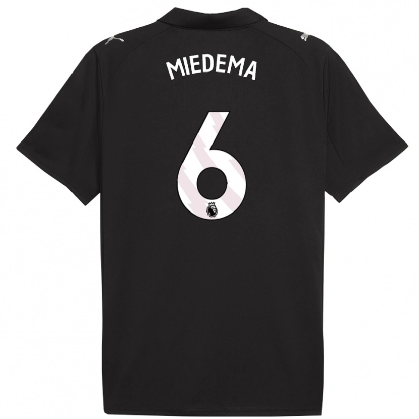 Danxen Män Vivianne Miedema #6 Svart Vit Bortatröja Matchtröjor 2025/26 Tröjor T-Tröja