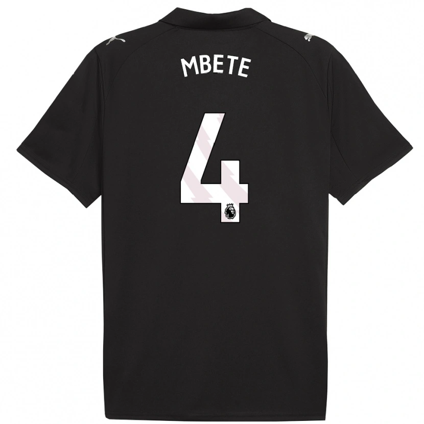 Danxen Män Luke Mbete #4 Svart Vit Bortatröja Matchtröjor 2025/26 Tröjor T-Tröja