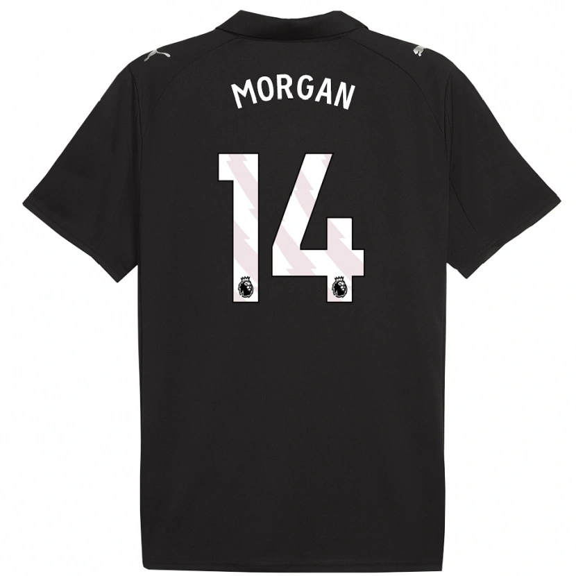 Danxen Män Esme Morgan #14 Svart Vit Bortatröja Matchtröjor 2025/26 Tröjor T-Tröja