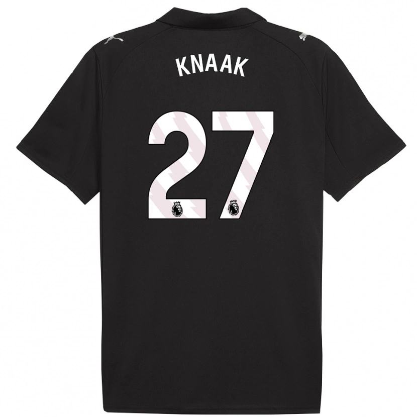 Danxen Män Rebecca Knaak #27 Svart Vit Bortatröja Matchtröjor 2025/26 Tröjor T-Tröja