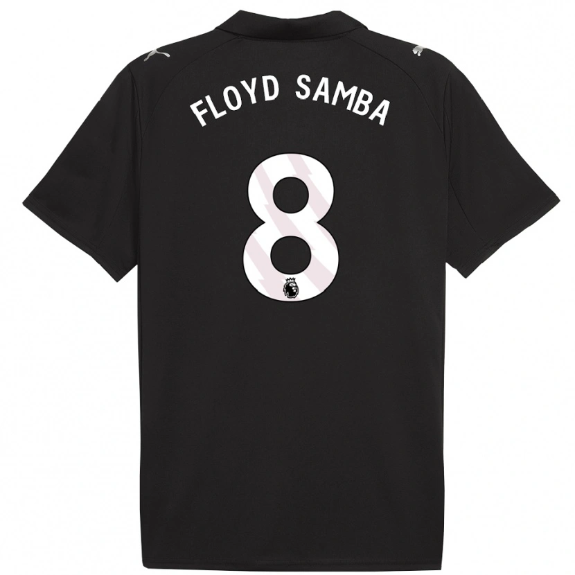 Danxen Män Floyd Samba #8 Svart Vit Bortatröja Matchtröjor 2025/26 Tröjor T-Tröja