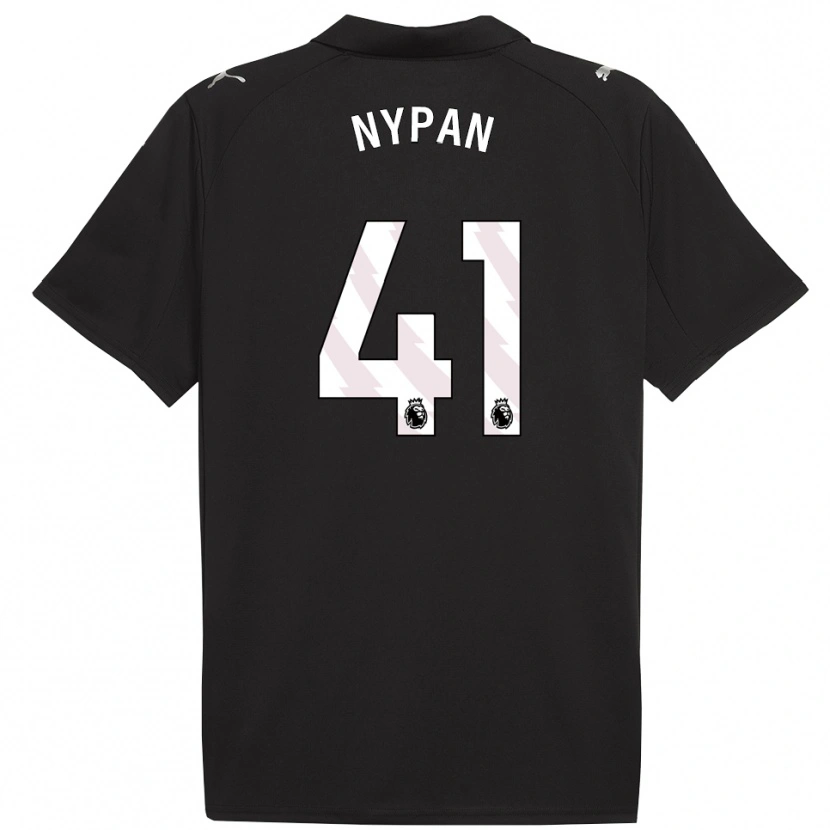 Danxen Män Sverre Nypan #41 Svart Vit Bortatröja Matchtröjor 2025/26 Tröjor T-Tröja