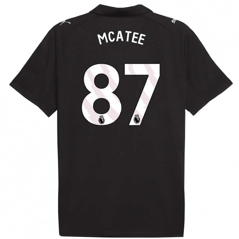 Danxen Män James Mcatee #87 Svart Vit Bortatröja Matchtröjor 2025/26 Tröjor T-Tröja