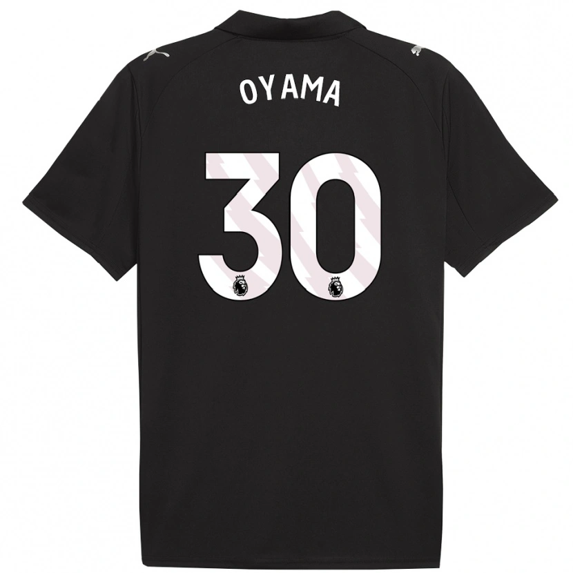 Danxen Män Aemu Oyama #30 Svart Vit Bortatröja Matchtröjor 2025/26 Tröjor T-Tröja