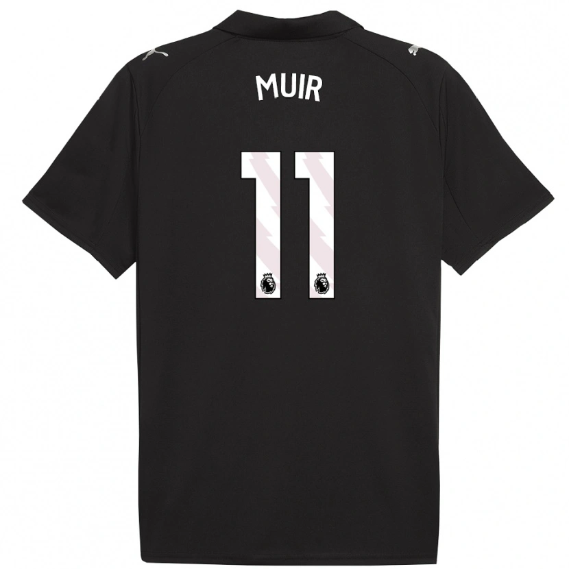 Danxen Män Ashton Muir #11 Svart Vit Bortatröja Matchtröjor 2025/26 Tröjor T-Tröja
