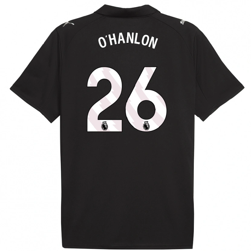 Danxen Män Tara O'hanlon #26 Svart Vit Bortatröja Matchtröjor 2025/26 Tröjor T-Tröja