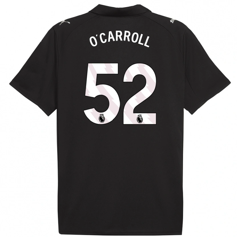 Danxen Män Eve O'carroll #52 Svart Vit Bortatröja Matchtröjor 2025/26 Tröjor T-Tröja