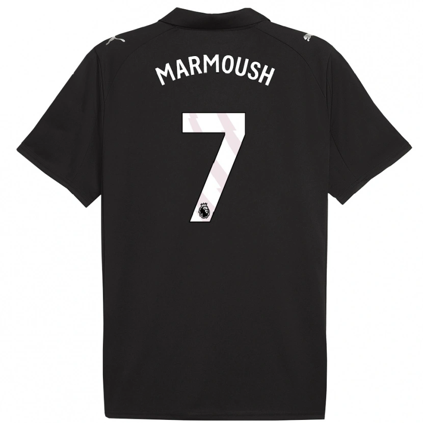 Danxen Män Omar Marmoush #7 Svart Vit Bortatröja Matchtröjor 2025/26 Tröjor T-Tröja