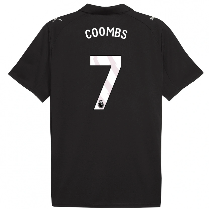 Danxen Män Laura Coombs #7 Svart Vit Bortatröja Matchtröjor 2025/26 Tröjor T-Tröja