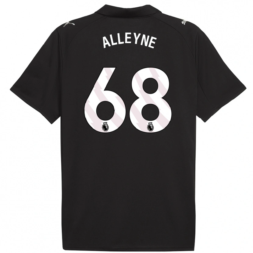 Danxen Män Max Alleyne #68 Svart Vit Bortatröja Matchtröjor 2025/26 Tröjor T-Tröja