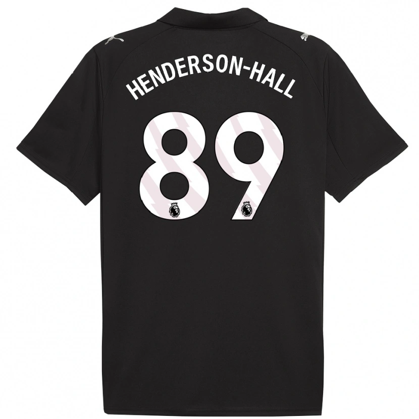 Danxen Män Matty Henderson-Hall #89 Svart Vit Bortatröja Matchtröjor 2025/26 Tröjor T-Tröja