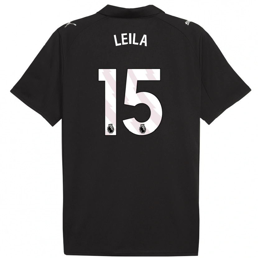 Danxen Män Leila Ouahabi #15 Svart Vit Bortatröja Matchtröjor 2025/26 Tröjor T-Tröja