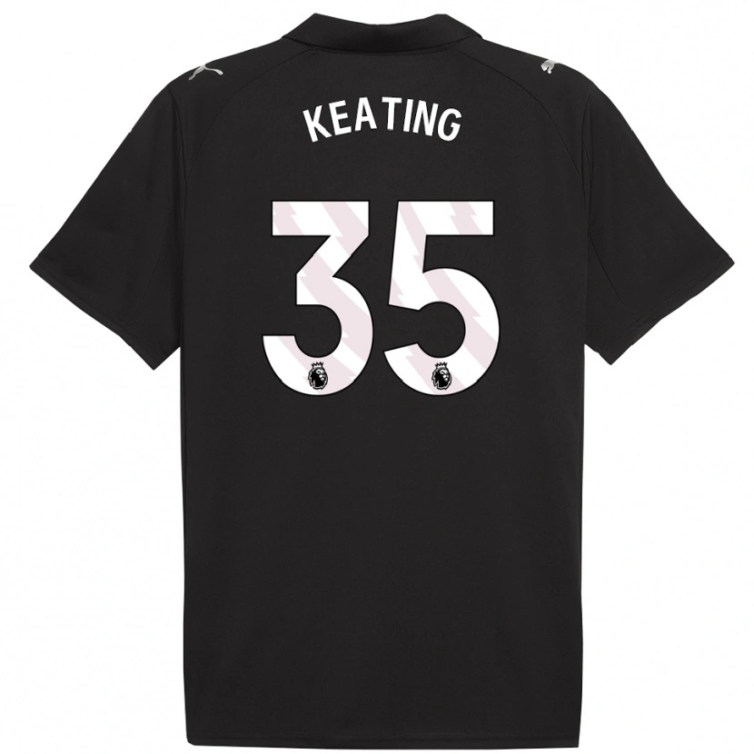 Danxen Män Khiara Keating #35 Svart Vit Bortatröja Matchtröjor 2025/26 Tröjor T-Tröja