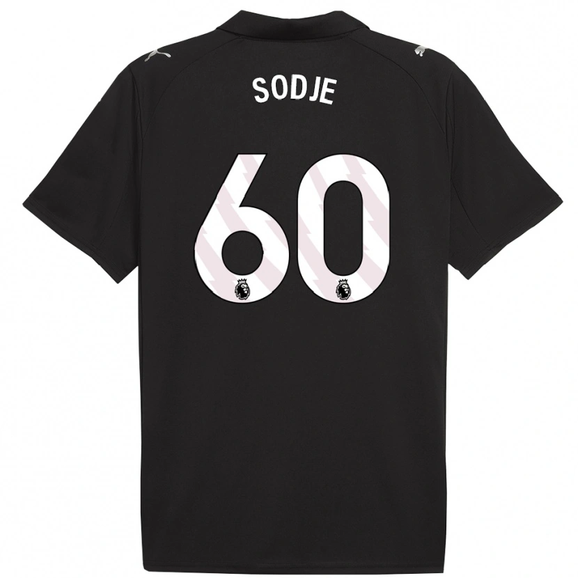 Danxen Män Tai Sodje #60 Svart Vit Bortatröja Matchtröjor 2025/26 Tröjor T-Tröja