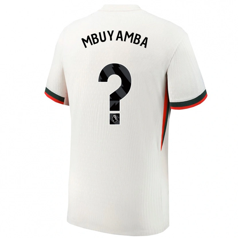 Danxen Män Xavier Mbuyamba #0 Vit Grön Bortatröja Matchtröjor 2025/26 Tröjor T-Tröja