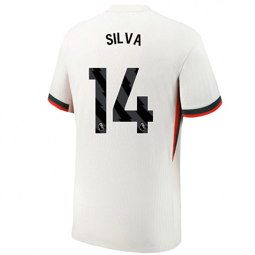 Danxen Män Isago Silva #14 Vit Grön Bortatröja Matchtröjor 2025/26 Tröjor T-Tröja