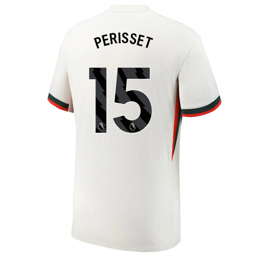 Danxen Män Eve Perisset #15 Vit Grön Bortatröja Matchtröjor 2025/26 Tröjor T-Tröja