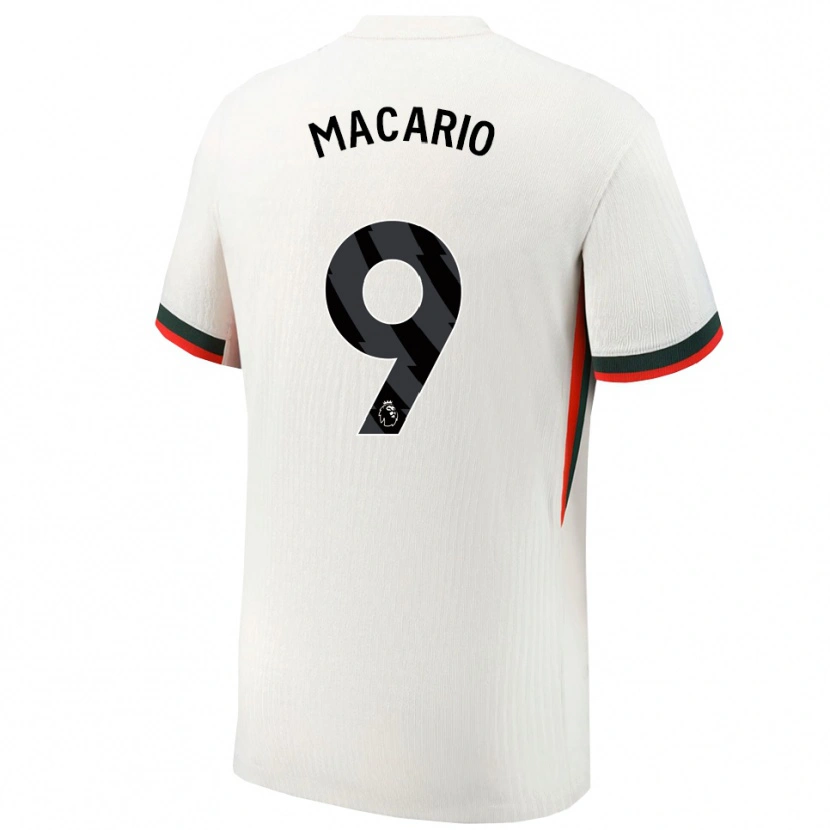 Danxen Män Catarina Macario #9 Vit Grön Bortatröja Matchtröjor 2025/26 Tröjor T-Tröja