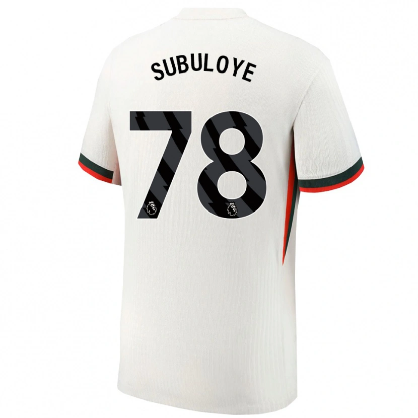 Danxen Män Olutayo Subuloye #78 Vit Grön Bortatröja Matchtröjor 2025/26 Tröjor T-Tröja