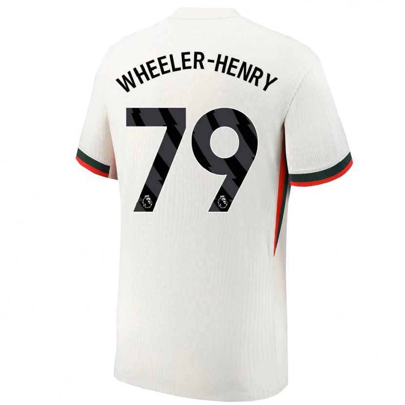 Danxen Män Joseph Wheeler-Henry #79 Vit Grön Bortatröja Matchtröjor 2025/26 Tröjor T-Tröja