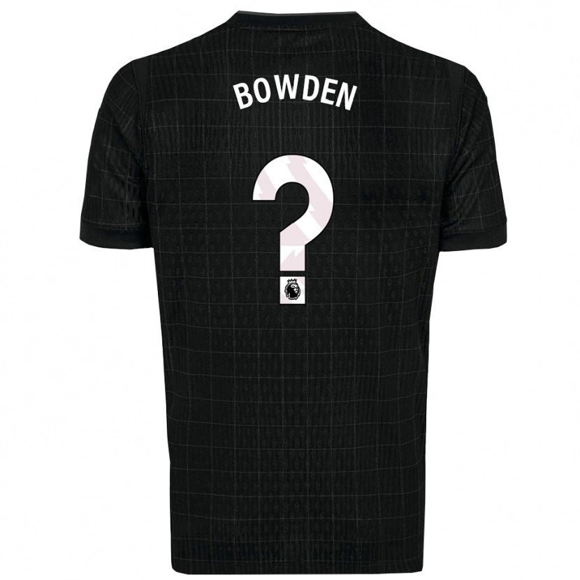 Danxen Män Jamie Bowden #0 Svart Grå Bortatröja Matchtröjor 2025/26 Tröjor T-Tröja