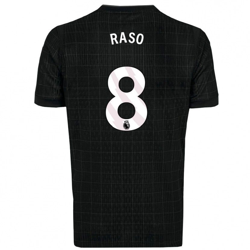 Danxen Män Hayley Raso #8 Svart Grå Bortatröja Matchtröjor 2025/26 Tröjor T-Tröja