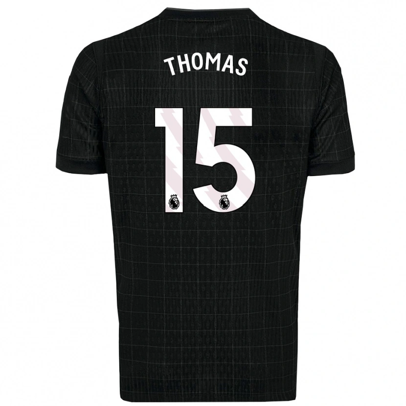 Danxen Män Cameron Thomas #15 Svart Grå Bortatröja Matchtröjor 2025/26 Tröjor T-Tröja