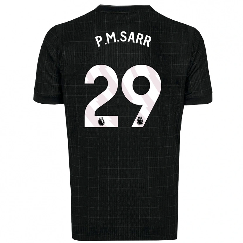 Danxen Män Pape Matar Sarr #29 Svart Grå Bortatröja Matchtröjor 2025/26 Tröjor T-Tröja