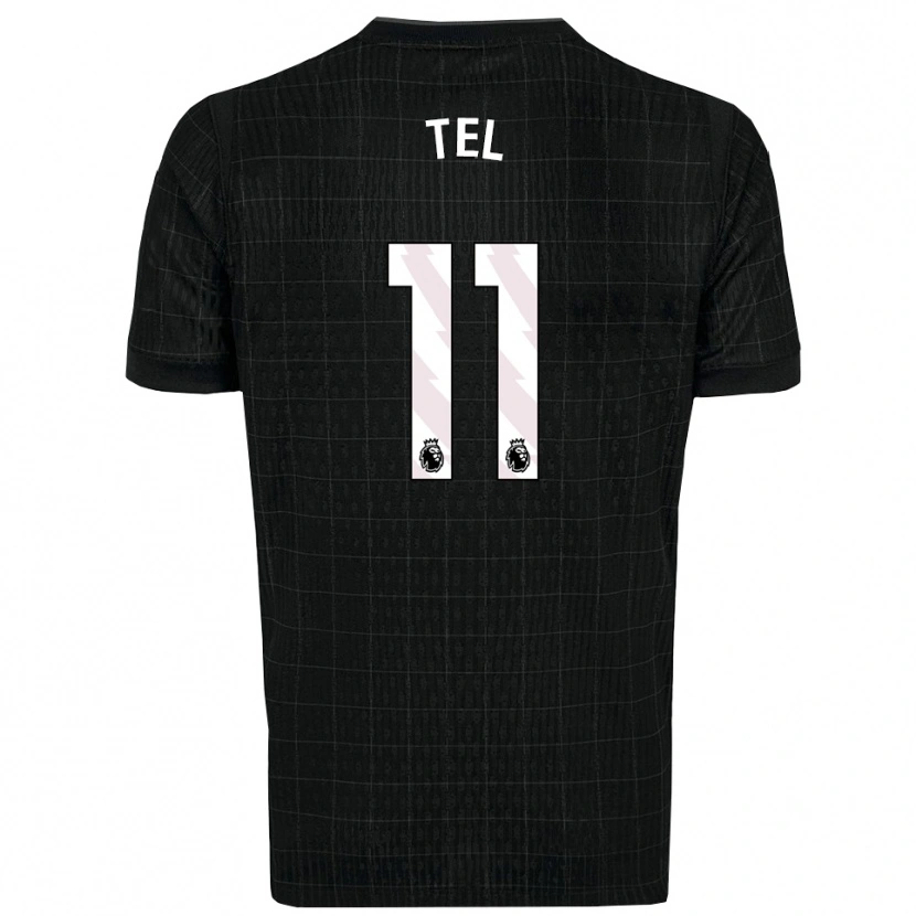 Danxen Män Mathys Tel #11 Svart Grå Bortatröja Matchtröjor 2025/26 Tröjor T-Tröja