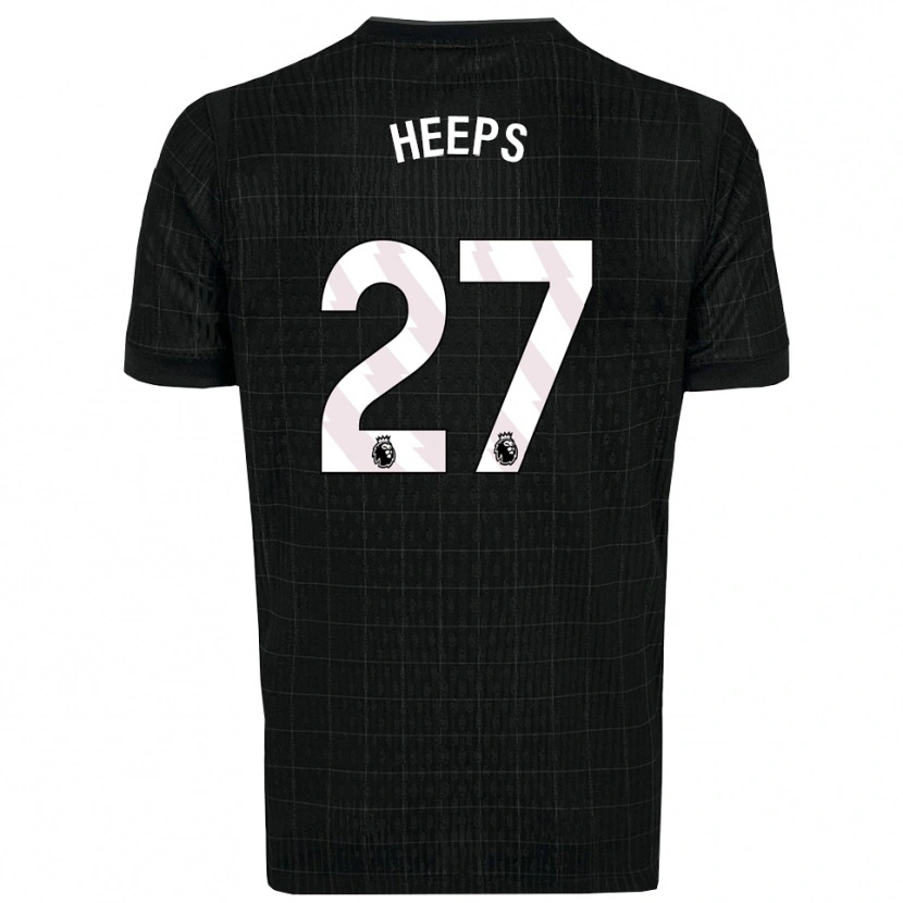 Danxen Män Eleanor Heeps #27 Svart Grå Bortatröja Matchtröjor 2025/26 Tröjor T-Tröja