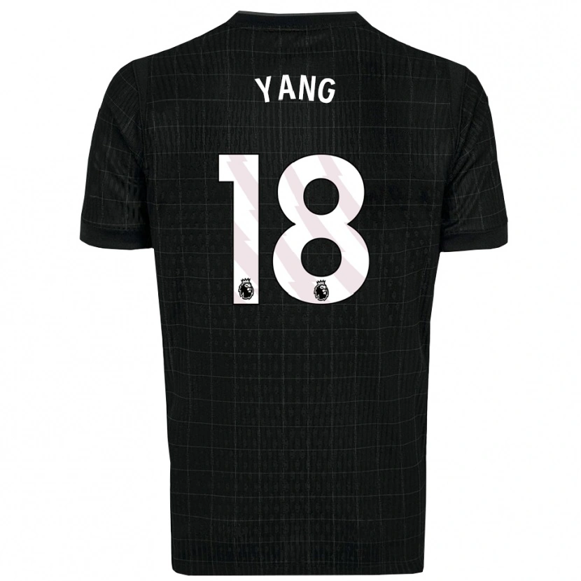 Danxen Män Min-Hyeok Yang #18 Svart Grå Bortatröja Matchtröjor 2025/26 Tröjor T-Tröja