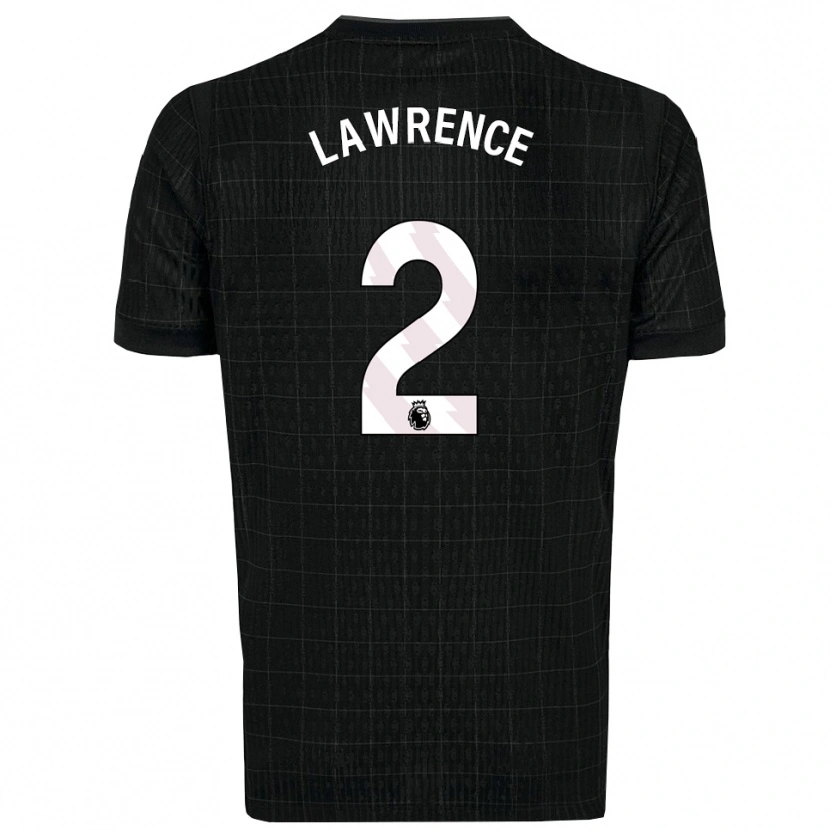 Danxen Män Donte Lawrence #2 Svart Grå Bortatröja Matchtröjor 2025/26 Tröjor T-Tröja