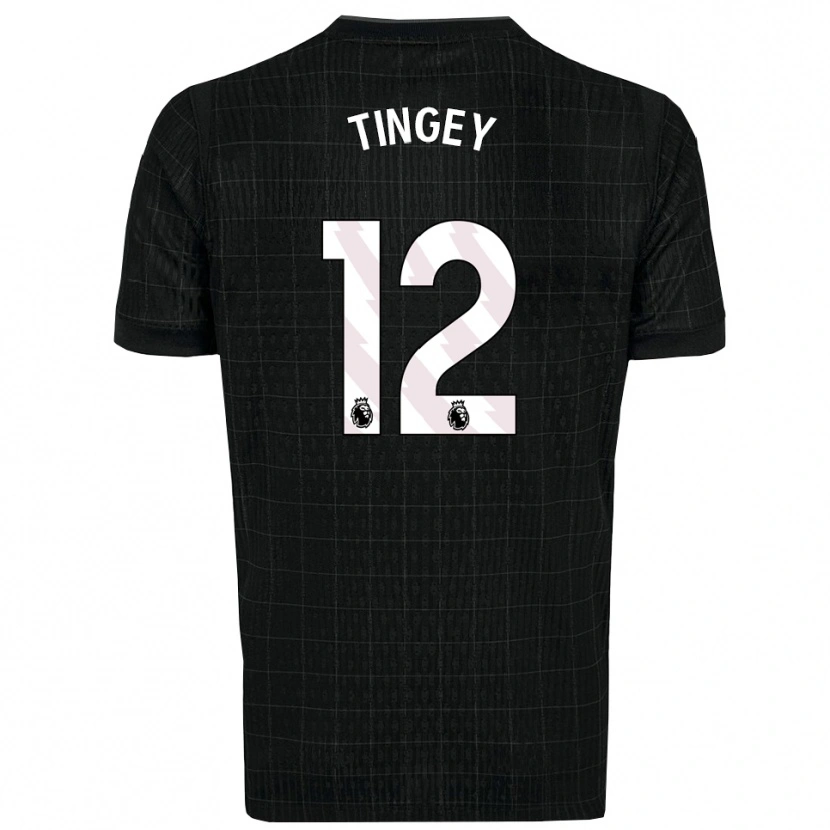 Danxen Män Tyler Tingey #12 Svart Grå Bortatröja Matchtröjor 2025/26 Tröjor T-Tröja