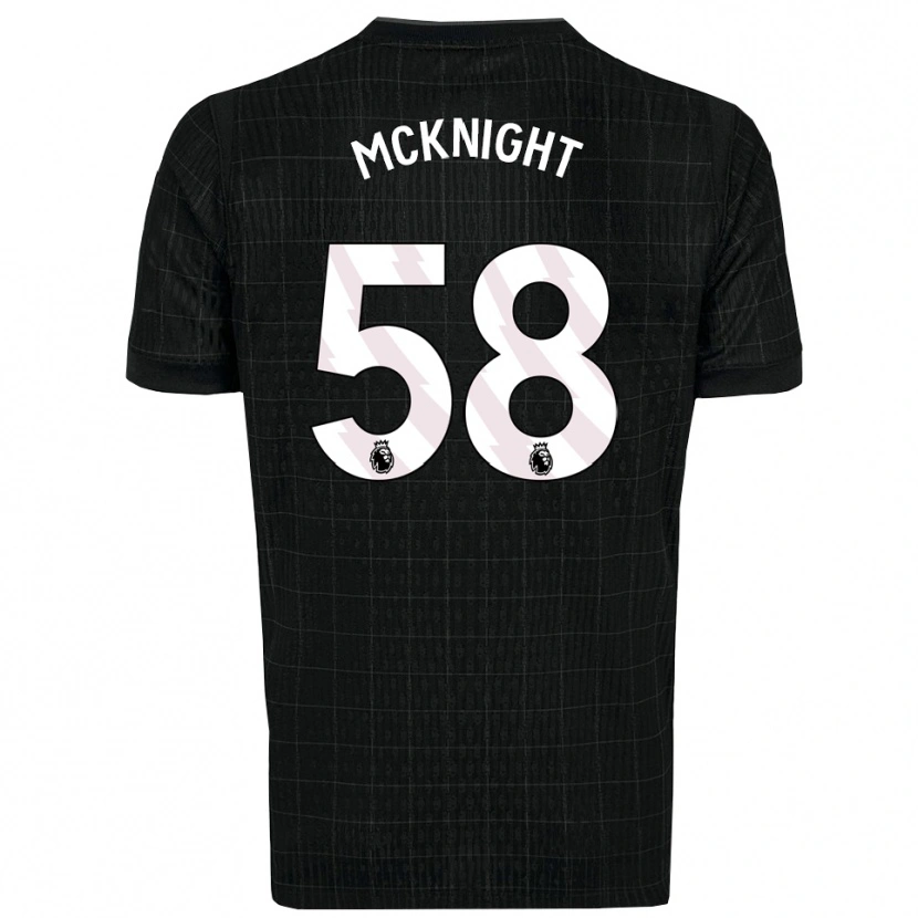 Danxen Män Maxwell Mcknight #58 Svart Grå Bortatröja Matchtröjor 2025/26 Tröjor T-Tröja
