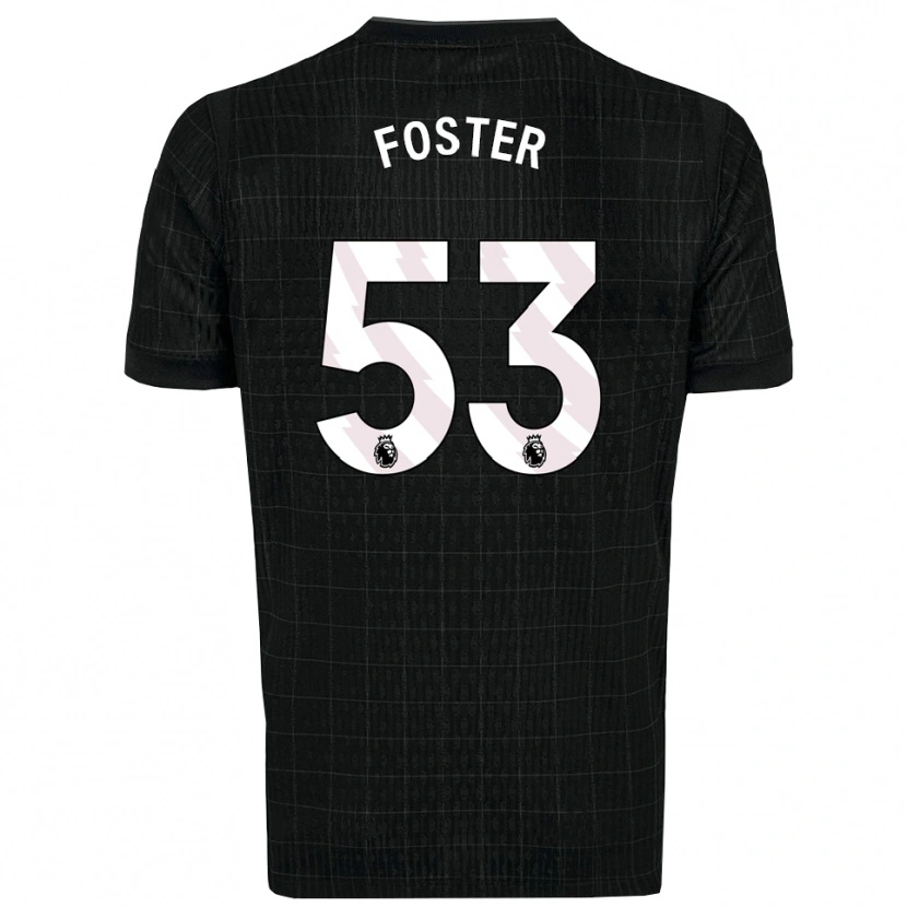 Danxen Män Brooklyn Lyons Foster #53 Svart Grå Bortatröja Matchtröjor 2025/26 Tröjor T-Tröja
