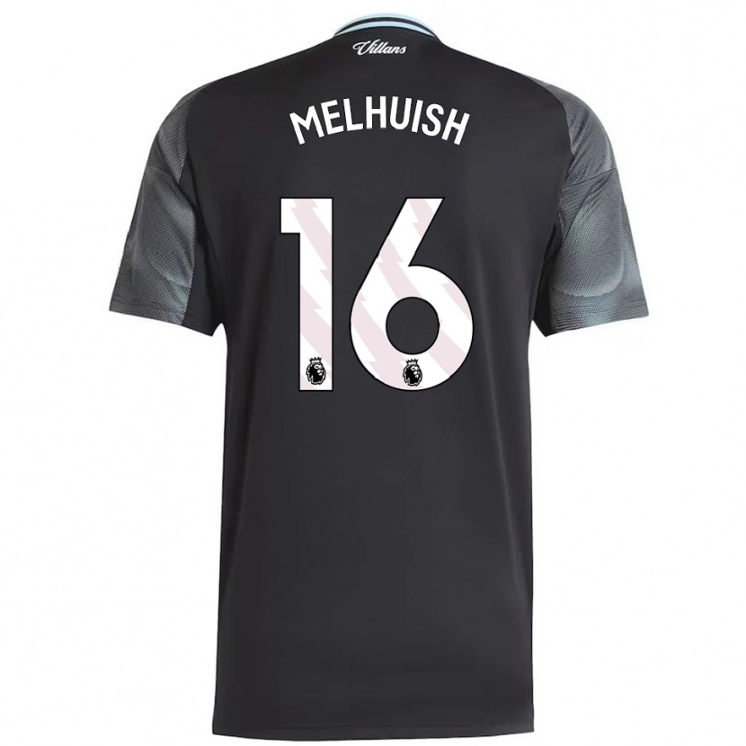 Danxen Män Lennon Melhuish #16 Svart Himmelsblå Bortatröja Matchtröjor 2025/26 Tröjor T-Tröja