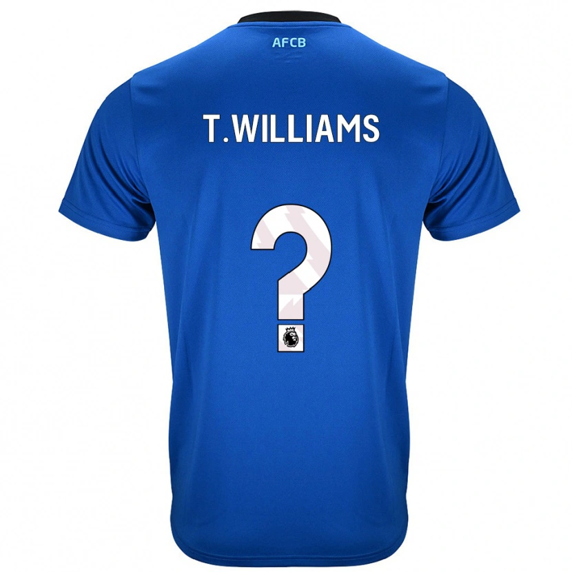 Danxen Män Toure Williams #0 Blå Svart Bortatröja Matchtröjor 2025/26 Tröjor T-Tröja