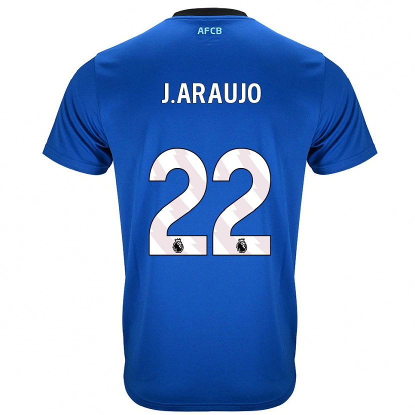 Danxen Män Julián Araujo #22 Blå Svart Bortatröja Matchtröjor 2025/26 Tröjor T-Tröja