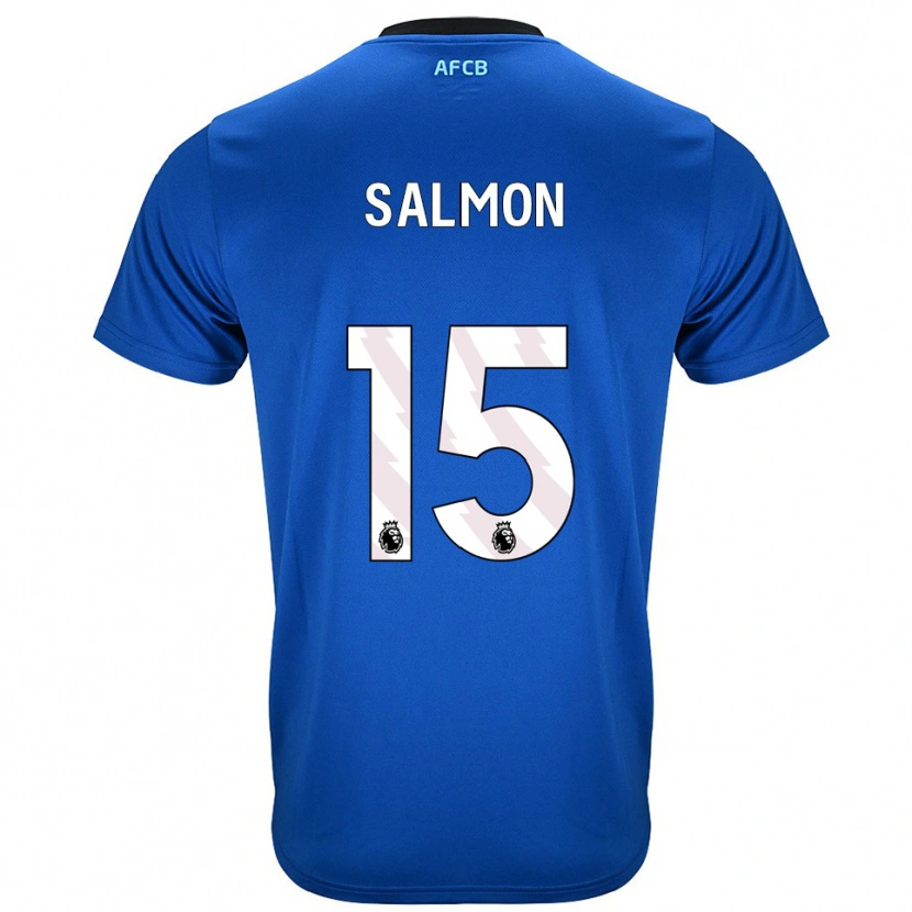 Danxen Män Josh Salmon #15 Blå Svart Bortatröja Matchtröjor 2025/26 Tröjor T-Tröja