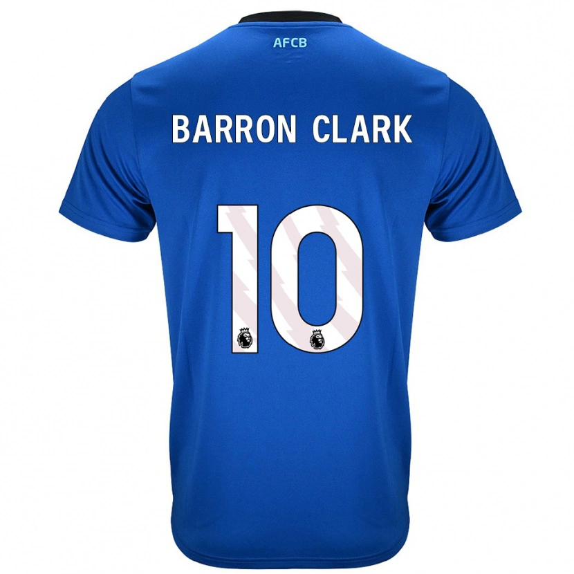 Danxen Män Molly Barron-Clark #10 Blå Svart Bortatröja Matchtröjor 2025/26 Tröjor T-Tröja