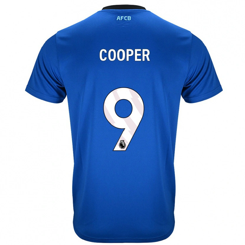 Danxen Män Lucy Cooper #9 Blå Svart Bortatröja Matchtröjor 2025/26 Tröjor T-Tröja