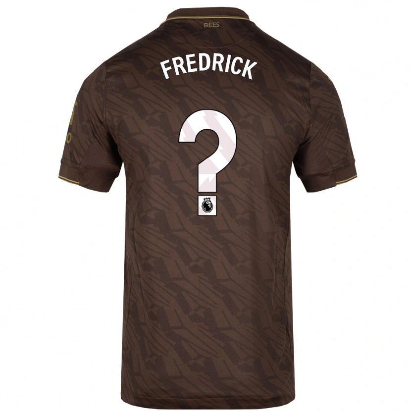 Danxen Män Benjamin Fredrick #0 Brun Guld Bortatröja Matchtröjor 2025/26 Tröjor T-Tröja